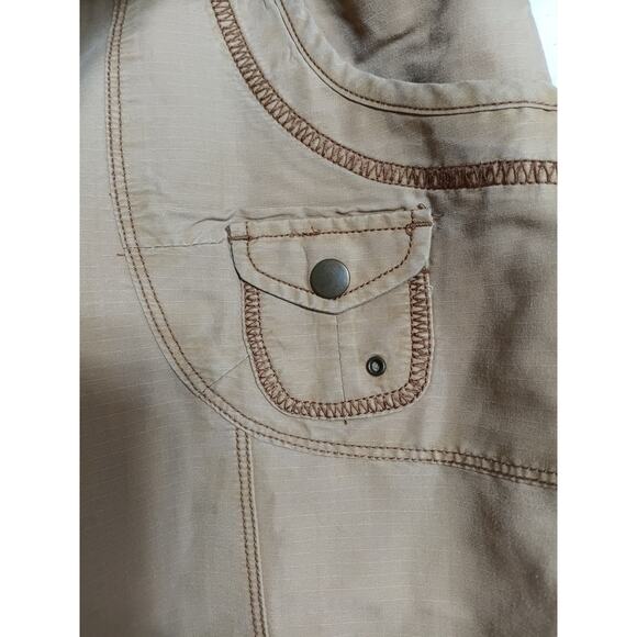 Lane Bryant Tan Ripstop Cropped Pants Size 18 - Picture 4 of 14
